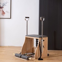 Chaise Wunda de Pilates en chêne – Réglable, robuste, durable, portable, écologique, équipement de fitness à domicile pour la santé et la musculation, emballée