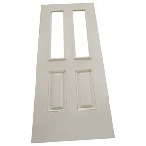 with glass frame molded Fiberglass SMC composites door skin