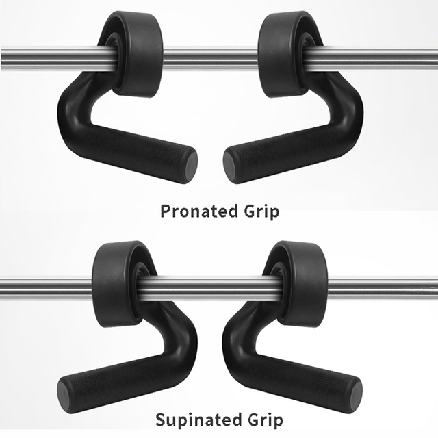 GLSFitness Strong Dual-Grip Barbell Row Handles 45/90 Nylon Cable Machine Pull up Grips for Deadlifts Home Gym Workout