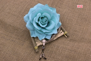 SPR 100 pièces/lot Nouveauté Têtes de fleurs artificielles élégantes et vintage DIY Décoration murale de <span class=keywords><strong>fond</strong></span> de luxe pour mariage Multicolore - Product Image 3