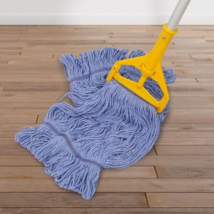 Venta al por mayor fregona de <span class=keywords><strong>limpieza</strong></span> <span class=keywords><strong>general</strong></span> de alta resistencia comercial e industrial cabeza de fregona de hilo de microfibra de repuesto húmedo - Product Image 4