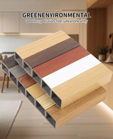 Panneaux de cloison carrés modernes en bois écologique de qualité industrielle, faux poutres pour entrée, mur de fond et plafond de couloir