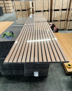 Panneaux acoustiques en bois <span class=keywords><strong>à</strong></span> lattes, fabrication directe d'usine, OEM ODM, <span class=keywords><strong>revêtement</strong></span> <span class=keywords><strong>mural</strong></span> absorbant le son - Product Image 2