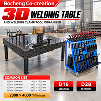 Table de soudage modulaire industrielle D28 D16, poste de travail de soudage 3D avec pinces et accessoires d'outillage