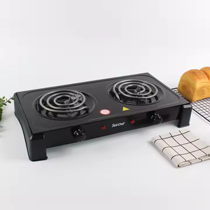 家庭用ポータブル2000W温度調節機能付き2口電気コンロ（サーマルヒューズ付き） - Product Image 3