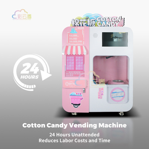 2025 New Commercial Full Automatic <strong>Cotton</strong> <strong>Candy</strong> Vending Machine Self-Service Robot <strong>Sugar</strong> for Business - Product Image 5