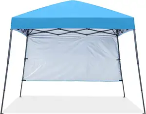 8 x 8 ft Base / 6 x 6 ft Top Cape Beach Tent Pop Up Beach Gazebo with Backpack Bag Sun Shelter Canopy Tent