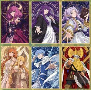 Xingyue Creative Frieren Beyond Journey's End Série Dawn Moon Plaques d'art de collection Héro de l'anime <span class=keywords><strong>Himme</strong></span> Frieren Cartes à collectionner - Product Image 2