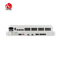 30 Channel Voice FXO FXS Over Fiber Multiplexer with 4FE 4E1
