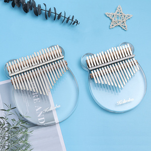 Piano à pouce en cristal 17 tons 21 tons Transparent <span class=keywords><strong>Petit</strong></span> Ours Piano à pouce Acrylique <span class=keywords><strong>Kalimba</strong></span> - Product Image 2