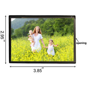 Tamaño personalizado transparente foto titular <span class=keywords><strong>nevera</strong></span> imán magnético acrílico marco de fotos imán - Product Image 4