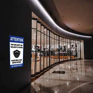 Panneaux de signalisation « Portez un masque facial » en vrac, résistants aux intempéries, à l'eau et aux déchirures, signalisation de sécurité et de santé pour les maisons, les écoles, les bureaux, les entreprises - Product Image 3