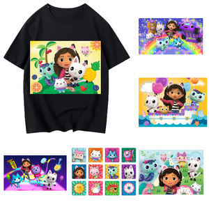 Autocollant thermocollant en vinyle DTF à motif de dessin animé <span class=keywords><strong>Gaby</strong></span> Cat pour T-shirts, sweat-shirts, décalcomanie en vinyle DIY, décalcomanie initiale - Product Image 5