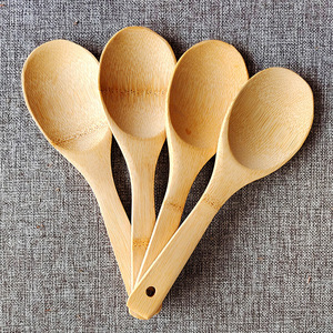 Cucharas de bambú sin pintar al por mayor de fábrica, cucharas de arroz para el hogar, cucharas de arroz antiadherentes, cucharas de arroz específicas para ollas arroceras, de fábrica - Product Image 1