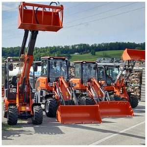 Mini 0.6 Ton Articulated <b>Wheel</b> Loader Compact Front End Loader for Garden Farm Use <b>Small</b> Construction Equipment - Product Image 3