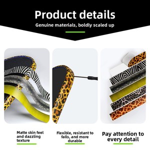 Nouvelle protection de bord de <span class=keywords><strong>raquette</strong></span> de pickleball pour enfants, motif animalier, en TPU extensible, anti-collision, anti-abrasion, antidérapante, tendance - Product Image 3