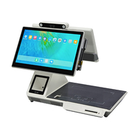 Terminal de point de vente multifonctionnel sur pied avec lecteur de codes-barres et scanner HD 16MP format A4