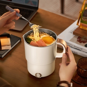 0,8l 600w 304 Ấm đun nước điện gấp bằng thép không gỉ Máy nấu đa năng cầm tay Ấm đun nước du lịch Ấm trà Cốc sưởi ấm - Product Image 5