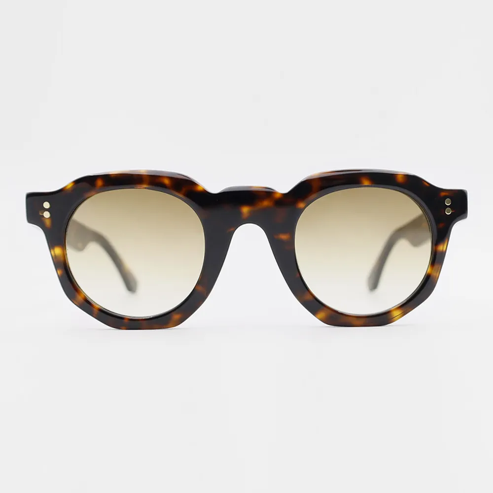 Customized New Ladies Shades Fashion Round Frame Cateye Sunglasses Retro Style Brand Design Eyewear Glasses
