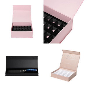 Luxury Custom Magnetic Gift <strong>Box</strong> Cosmetics Nails Packaging <strong>Box</strong> with Window - Product Image 2