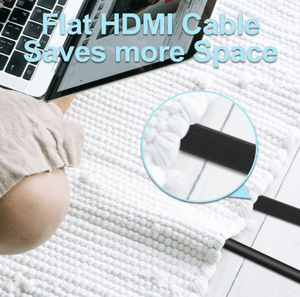 Cavo 2.0 piatto <span class=keywords><strong>HDMI</strong></span> CL3 classificato canale di ritorno Audio 4K <span class=keywords><strong>HDMI</strong></span> ad alta velocità 18Gbps per monitor HDTV - Product Image 4