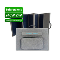 Panneau solaire pliable étanche 10W 20W 30W 40W 60W 120W 240W Chargeur solaire portable pour téléphone portable en extérieur