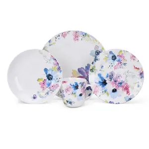 Oven Safe Dinnerware Table Sets High-end New Bone China Food Contact Safe Home Hotel Restaurant Color Gift Box Ceramic Cup Kit