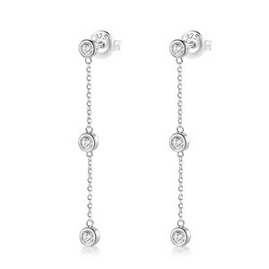 Bijoux en argent sterling 925, boucles <span class=keywords><strong>d</strong></span>'oreilles en zircon pavé de feuilles <span class=keywords><strong>d</strong></span>'olive - Product Image 6