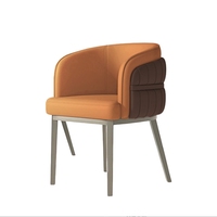 Chaises de salle à manger de style italien moderne et luxueux avec accoudoirs et dossiers souples pour la maison, le maquillage, la réception d'hôtel, la salle à manger