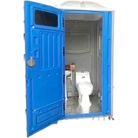 Unité de Douche Mobile Exécutive Portable avec Toilettes Chimiques et Cabine Sanitaire, Conteneur en Plastique Moderne pour Utilisation Extérieure