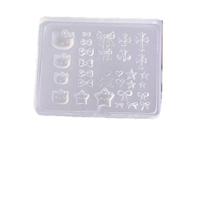 Molde de silicona <span class=keywords><strong>para</strong></span> decoración de <span class=keywords><strong>uñas</strong></span> con diseño de la caricatura KT Cat Bow Love Cross, herramienta <span class=keywords><strong>para</strong></span> decoración de <span class=keywords><strong>uñas</strong></span>. - Product Image 5