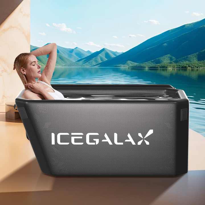 ICEGALAX 165厘米冰浴缸便携式冷插浴缸,带冷水机1HP充气冰浴缸,用于健身房健身恢复| Alibaba.com