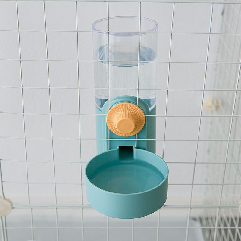 Bebedero azul y verde de 1000 ml - Especial para jaulas finas.