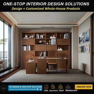 Solución Integral de Proyecto Llave en Mano, Sala de Estar y Dormitorio de Lujo, Renderizado 3D de Toda la Casa, Decoración del Hogar, Diseño de Interiores para Villa - Product Image 2