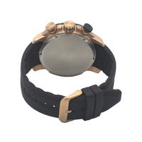 Montre sport de luxe de qualité supérieure pour homme, marque OEM personnalisée, 6 aiguilles, étanche, bracelet en silicone, cadran en verre, affichage par aiguille