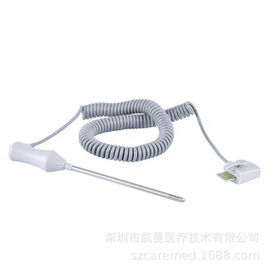 Compatible avec les capteurs de température corporelle WelchAllyn pour adultes, avec un câble à ressort de 0,5 m pour des lectures de données précises. - Product Image 2