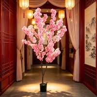 Accessoires de décoration intérieure, fleurs de mariage, arbre de cerisier artificiel en pot, arrangements floraux pour l'intérieur et l'extérieur