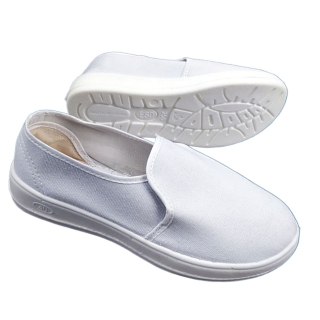 PU PVC SPU Conductive Mesh Canvas 4 Holes Anti - Static ESD Shoes for Electronics Food Processing