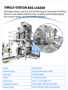 Ligne de remplissage de sacs entièrement automatique et machine de palettisation pour poudres, granulés, aliments pour <span class=keywords><strong>animaux</strong></span>, céréales, chaux, sciure de bois de 25 kg et 50 kg - Product Image 5