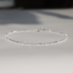 2024 סין סיטונאי נשים אופנתי בעבודת יד תכשיטי אופנה בלינג ברור קריסטל חרוזים שרשרת - Product Image 2