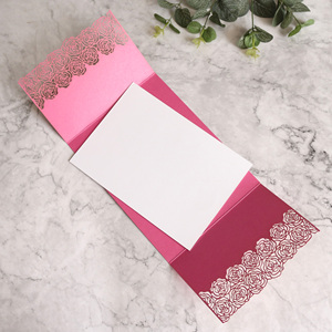 بطاقات معايدة مخصصة بقطع أزهار وبطاقات دعوة أعياد الميلاد بتصميم ذهبي حسب الطلب - Product Image 2