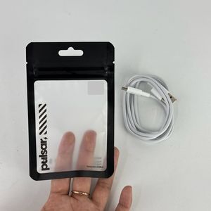 Custom logo Printed USB Cable Charger Foil with Window Classic Design Three Side Seal Ziplock <strong>Bags</strong> - Product Image 1