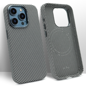 Funda de teléfono de lujo VIETAO para Iphone 15 Pro Max fibra de carbono caliente magnética con estilo de lente de cámara con estampado de Metal - Product Image 2