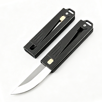 Couteau de poche EDC mini en acier D2 avec manche en aluminium OEM pour la survie, la chasse, le camping, la pêche, le bricolage
