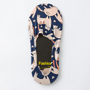 Chaussettes <span class=keywords><strong>bateau</strong></span> unisexes WZ-490, fines en nylon, décontractées, sans couture, antidérapantes en silicone, tendance, invisibles, à bouche peu profonde - Product Image 6