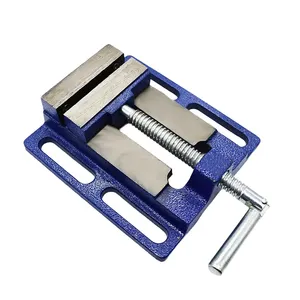 2.5Inch Aluminium Bankschroef Tafel Platte Clamp-On Tang Boor Druk Freesmachine Vastklemmen Klem Stevig Houtbewerking Hand tool