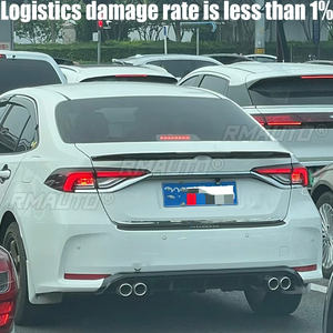 KLSHIRU pour Toyota Corolla Accessoires Auto Spoiler 2019 2020 2021 Matériau ABS Berline Becquet Arrière Aileron de Coffre Refit - Product Image 2