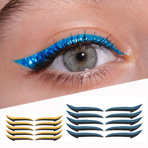 FX-T232 auto-adhésif paillettes Eyeliner autocollant étanche beauté Eyeliner <span class=keywords><strong>Patch</strong></span> pour chat yeux maquillage Double paupières scène maquillage - Product Image 1