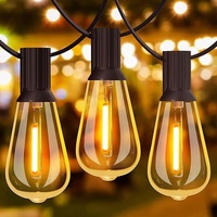 Guirlande lumineuse solaire à bulles incassables ST38 IP44, norme UE/US, pour décoration extérieure de Noël et d'Halloween