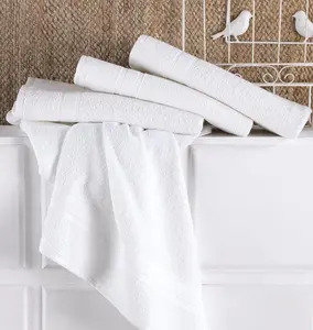 Conjunto de toalhas de banho para uso em hotel de luxo 100% algodão egípcio, toalhas de mão para rosto, desenho quadrado de tricô de secagem rápida para adultos